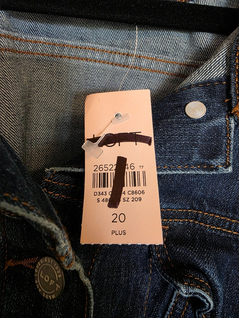 Loft Plus Size 20 Denim Jacket - Picture 4 of 4